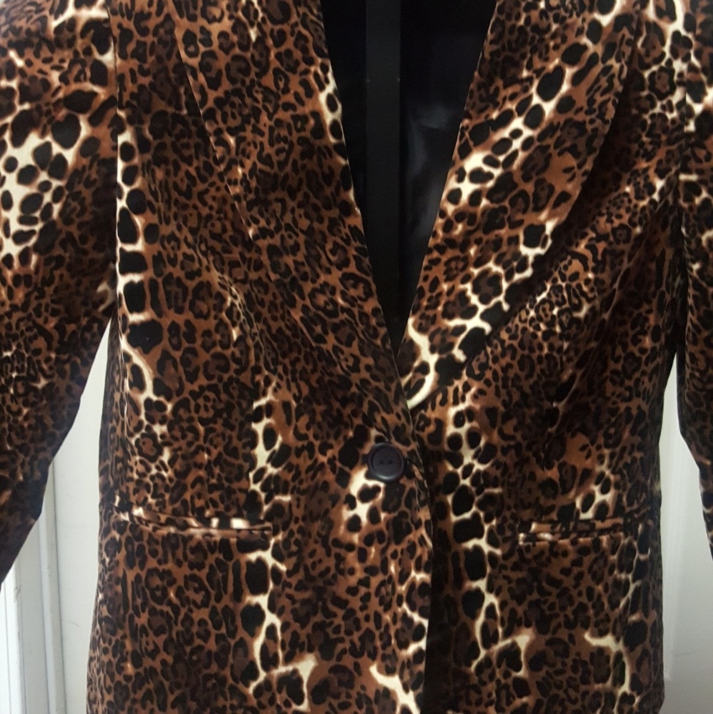 leopard skin suede Focus 2000 jacket / blazer